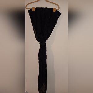 Black silk scarf